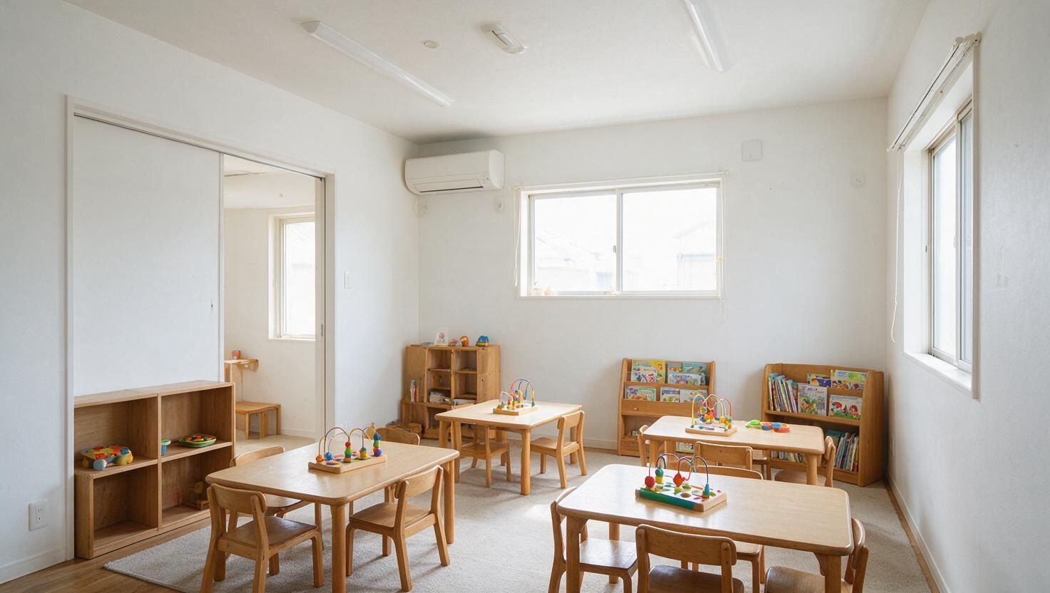 住宅の一室を改装した幼児教室